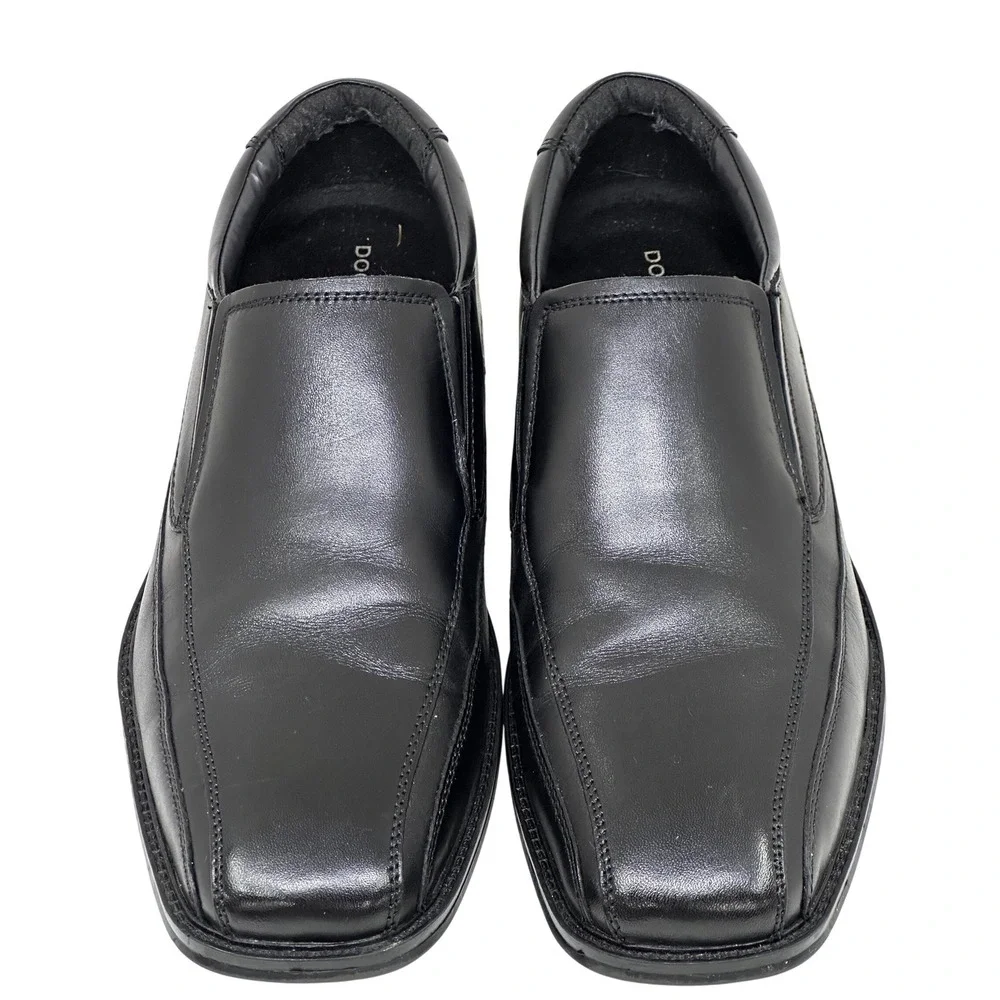 Dockers Loafers Black Slip On Square Toe Dress Shoes 10.5M Men